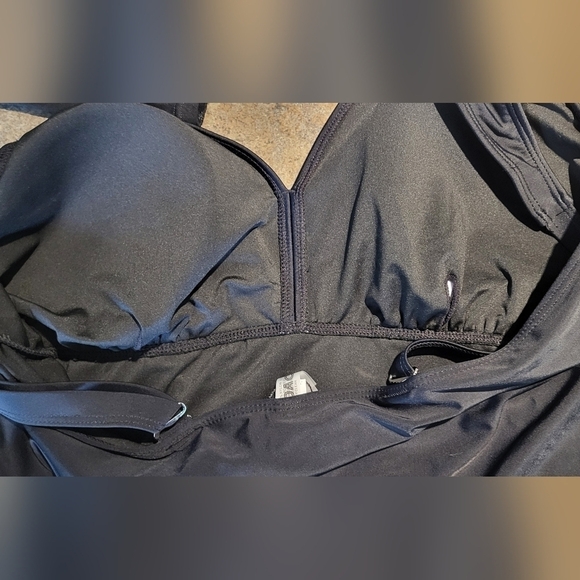 Daci Plus Size V Neck Tankini with Skirt Two Piece Bathing Suit Size 20W - Picture 8 of 16